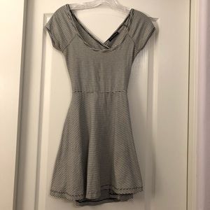 Brandy Melville Black and White Striped Dress